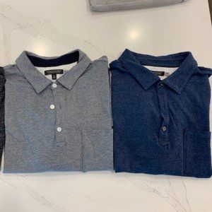 2 Short Sleeve Banana Republic Polos XXL Tall